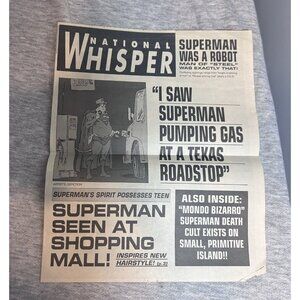 National Whisper Promo Newspaper Print Superman is Back! 1993